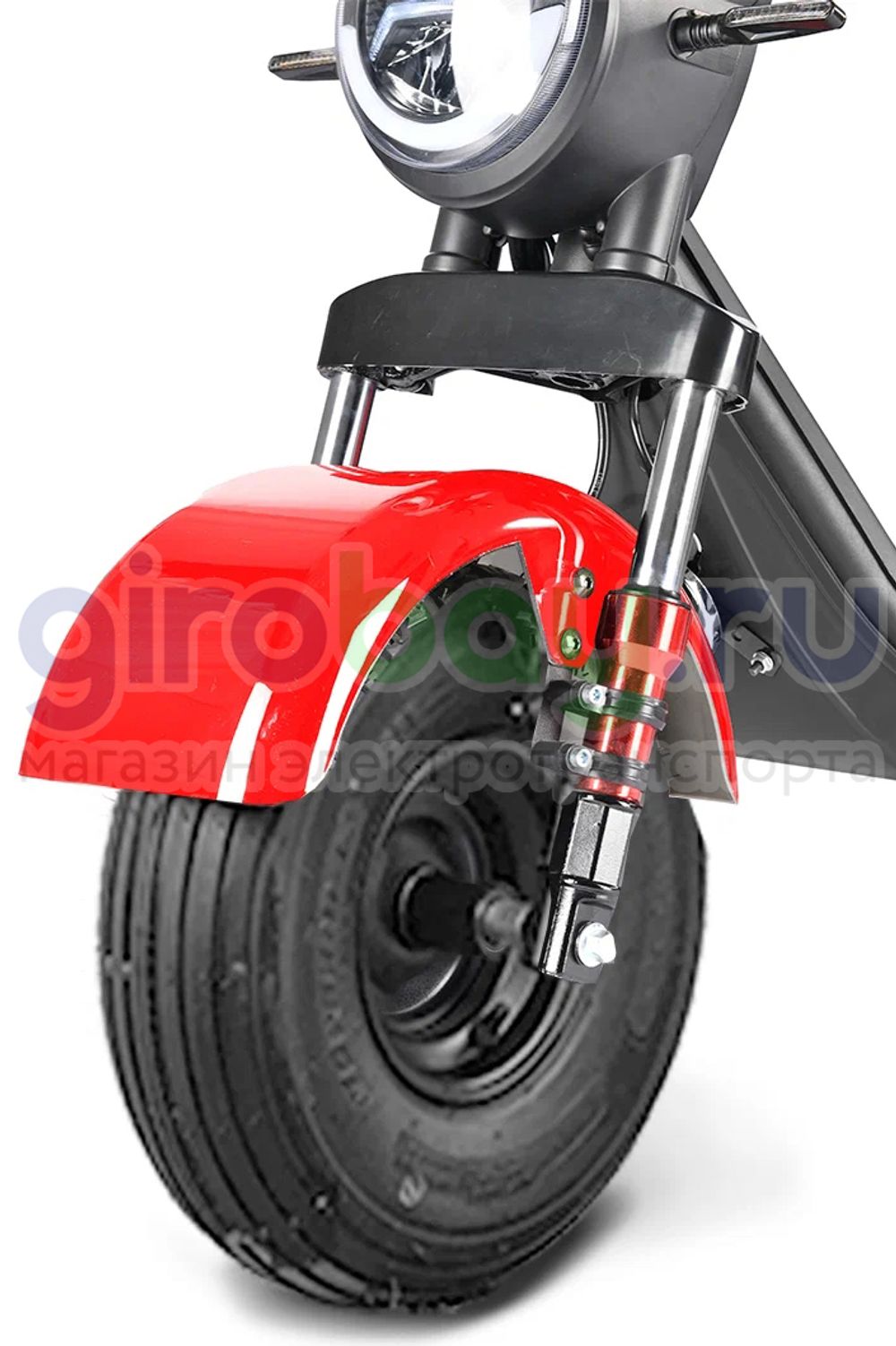 Электроскутер WHITE SIBERIA TRIKE MINI 1500W - Красный фото №11