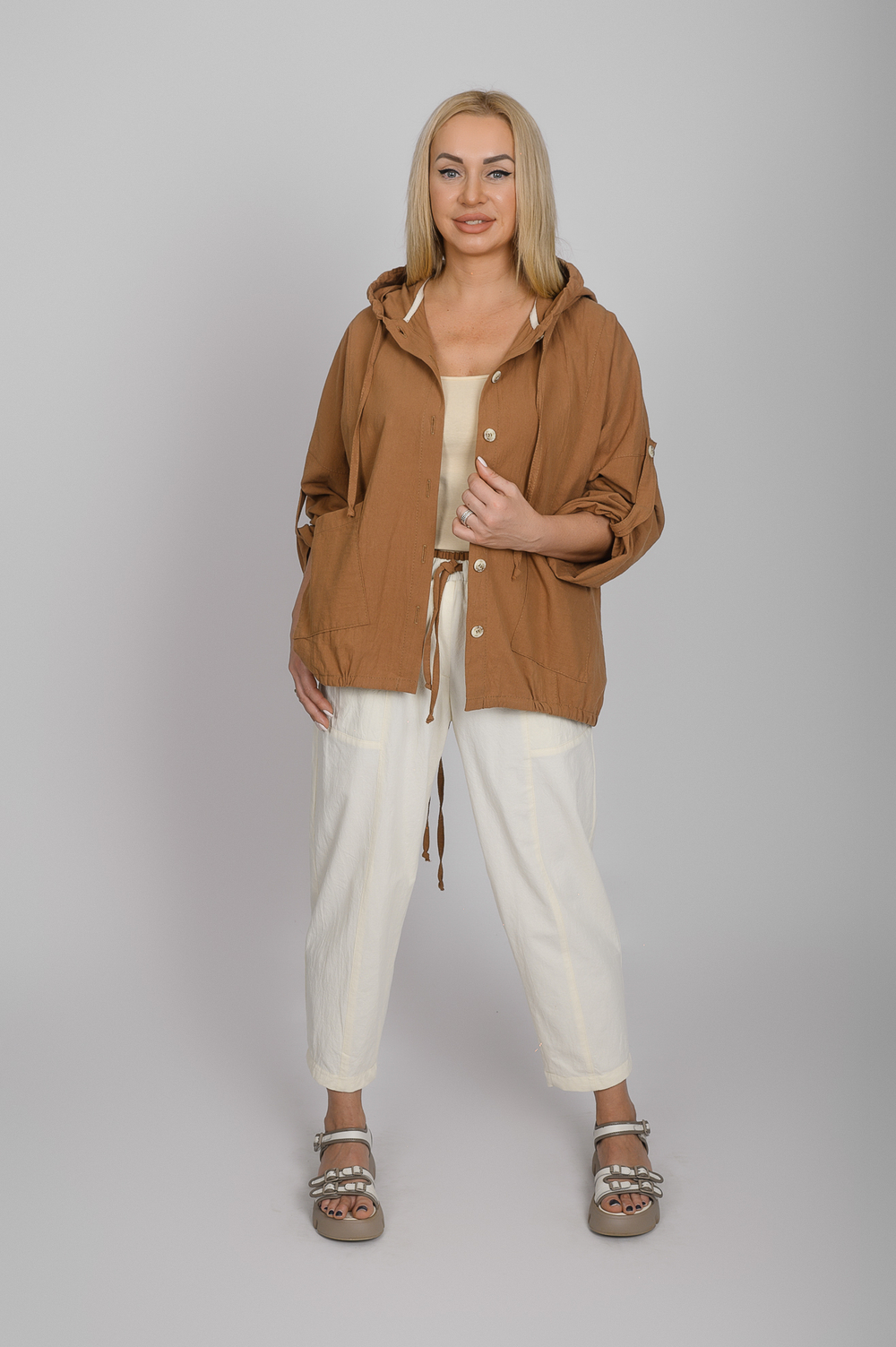 Куртка-пыльник лён