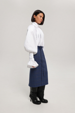 Блуза со съёмными манжетами