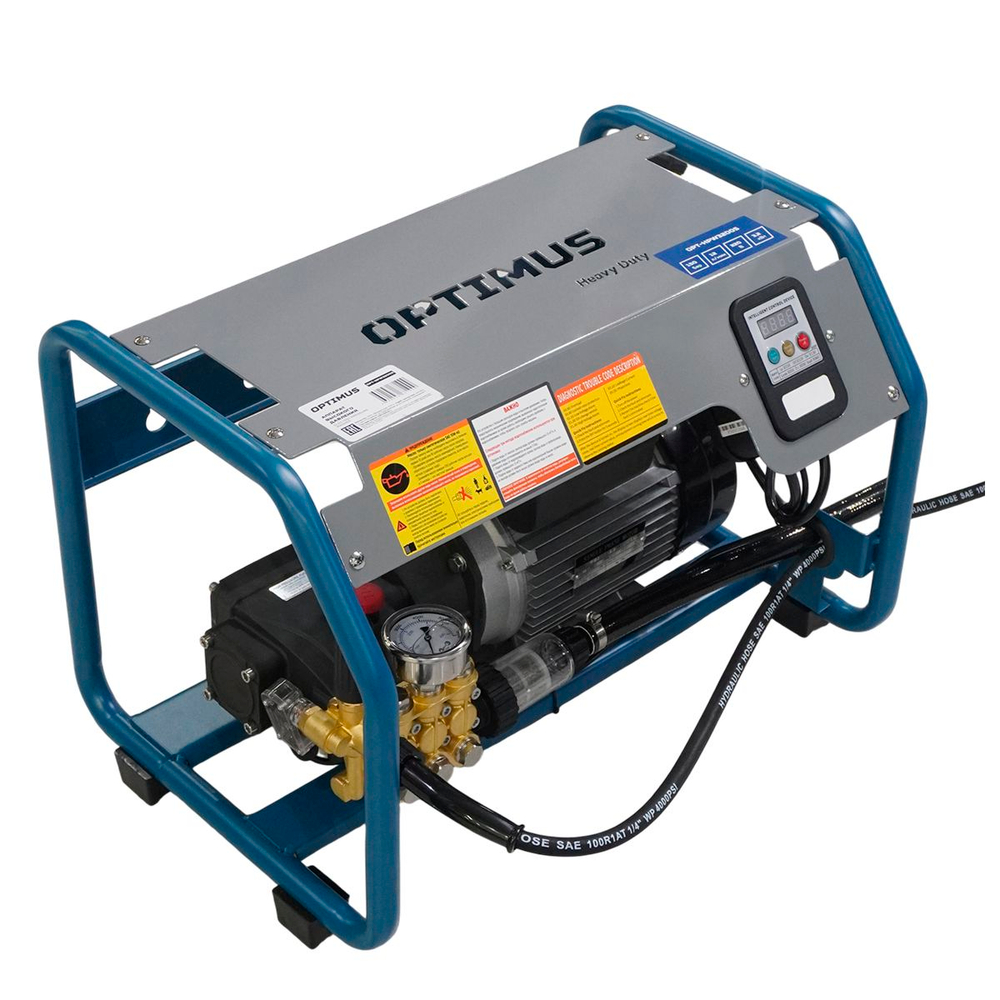 OPT-HPW3200S Профессиональный стационарный аппарат высокого давления, 220V; 3,2KW; 150 bar; 2850 об./мин.