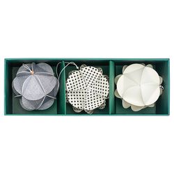 Набор елочных украшений из бумаги Fashion moments из коллекции New Year Essential, 3 шт.