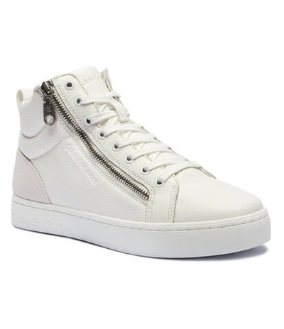 Кожаные кроссовки Calvin Klein Jeans - белый(YM0YM01156)