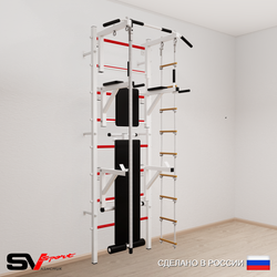 Шведская стенка Sv Sport усиленная 695 (Турник стандарт/Брусья/Стойка/Скамья/Канат/Лестница)
