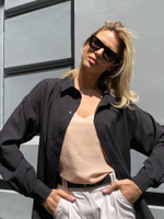 Черная рубашка Микадо