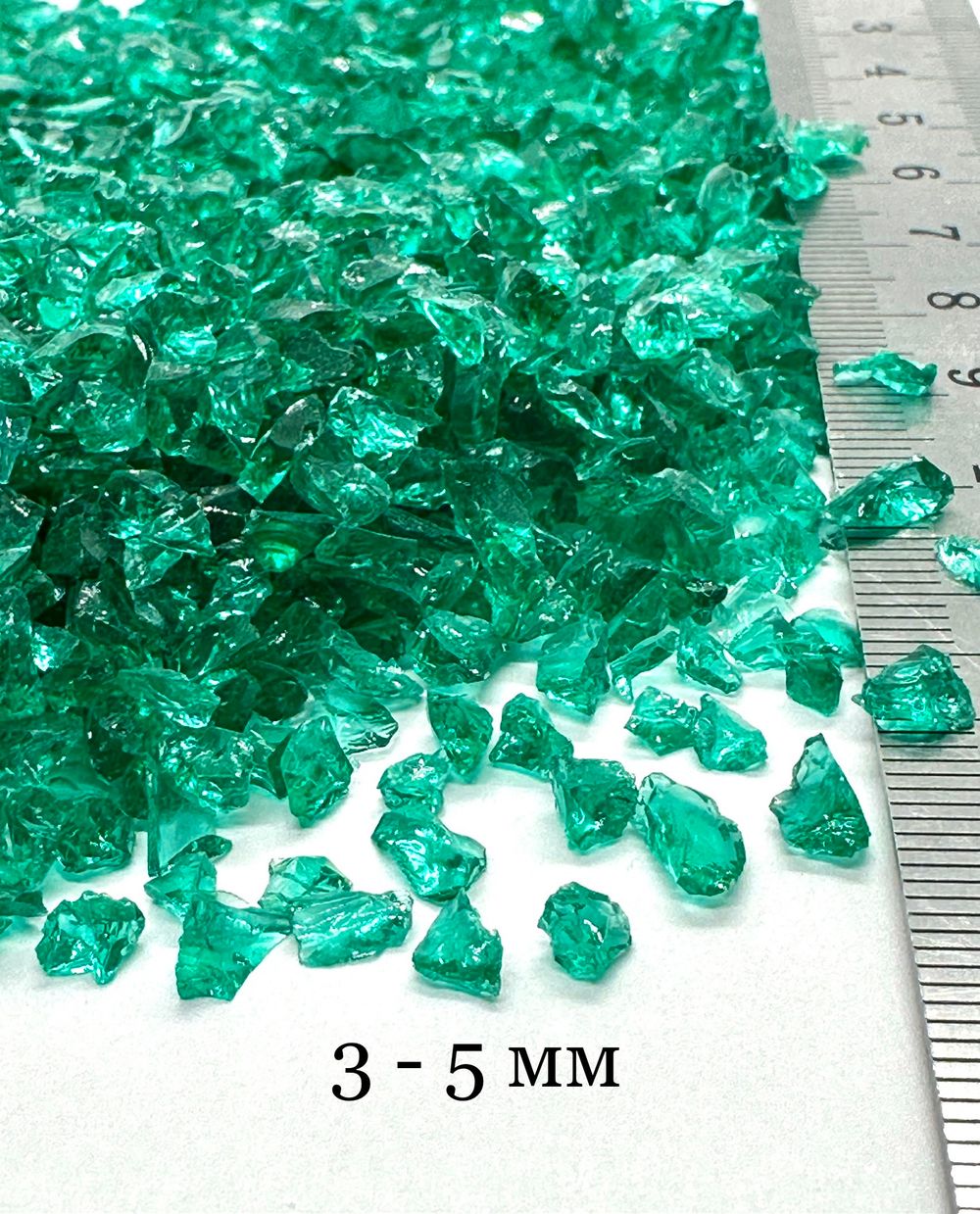 Стеклянная крошка Изумрудная фракция 3