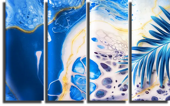 Модульная картина "Водная гладь"