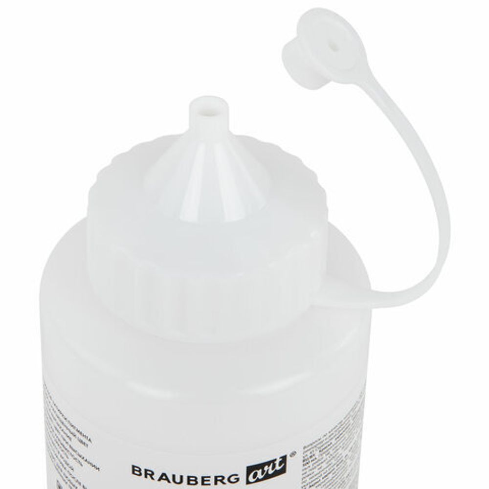 Краска акриловая художественная ГЛЯНЦЕВАЯ, 500 мл в банке, белила титановые, BRAUBERG ART, 192539