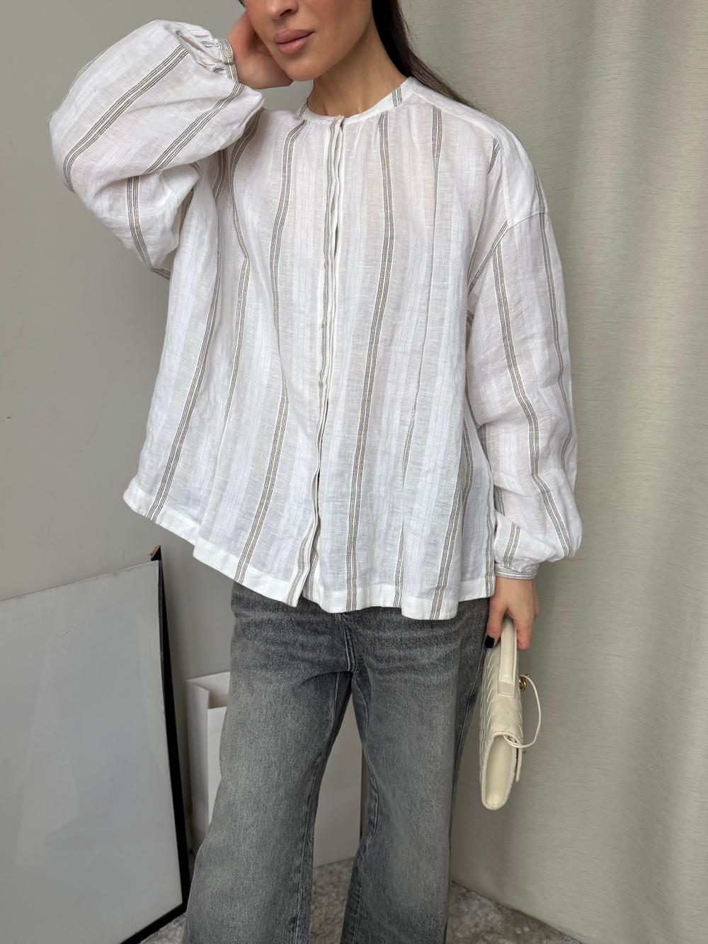 Льняная рубашка Loro Piana, S