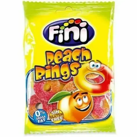 Мармелад Жев. Фини "Персиковые кольца" 90гр (12) 3871