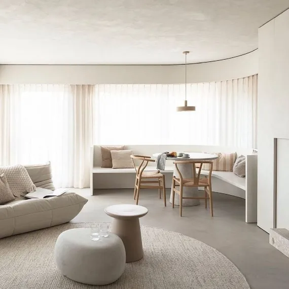 Цементный стол Itai Ø120 см