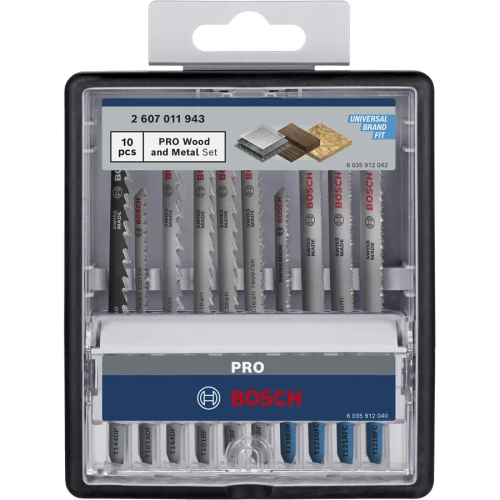 Набор пилок по дереву и металлу PRO Wood and Metal Set BOSCH 2607011943