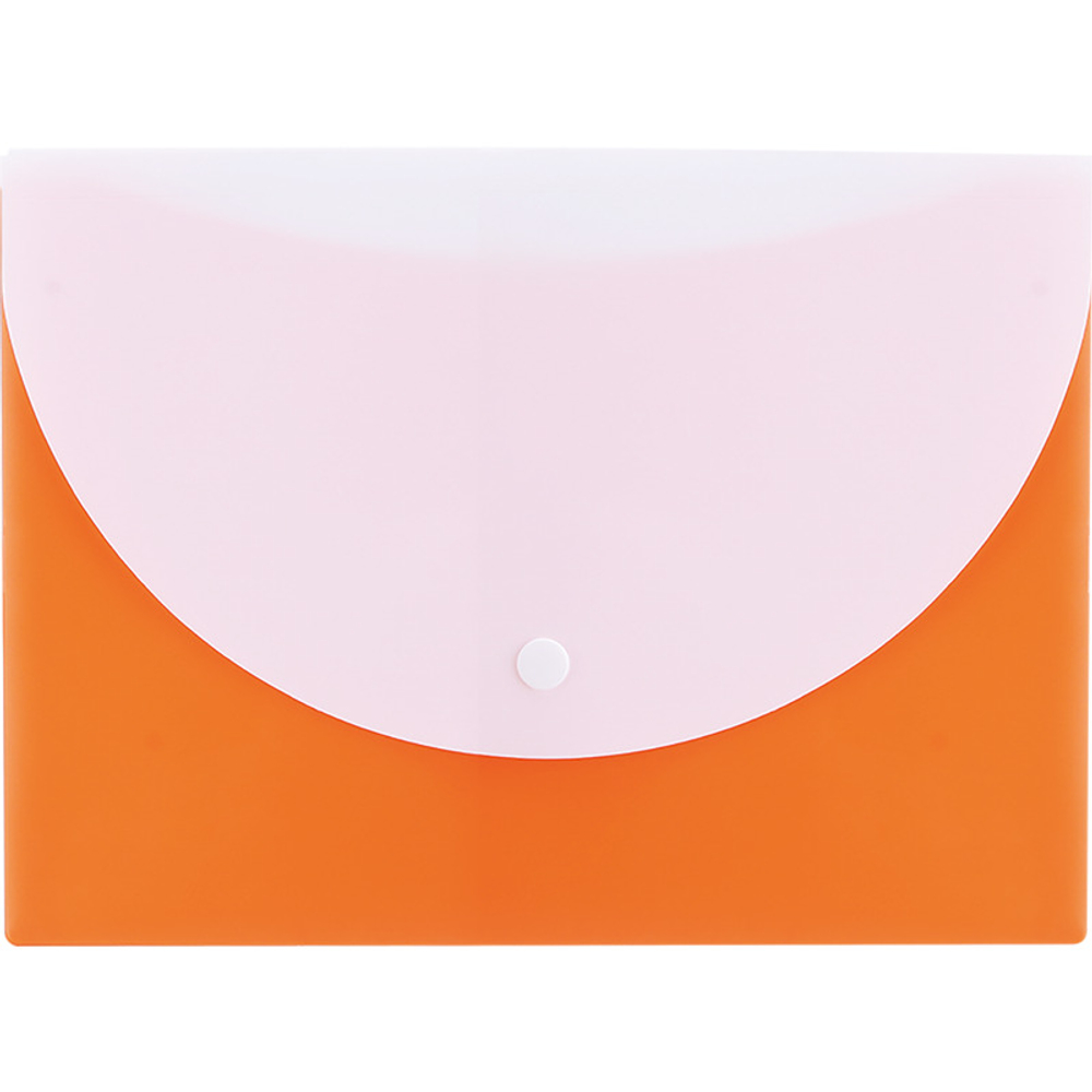 Папка-конверт на кнопке DELI "RIO", А5, 0,18 мм, с карманом, ассорти