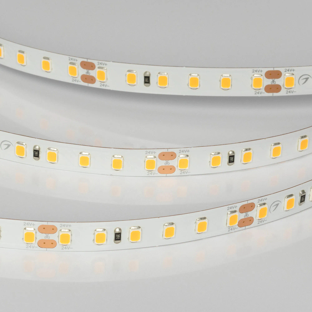 Светодиодная лента UL-A120-8mm 24V Warm1900 (9.6 W/m, IP20, 5m) (Arlight, Открытый) 056725