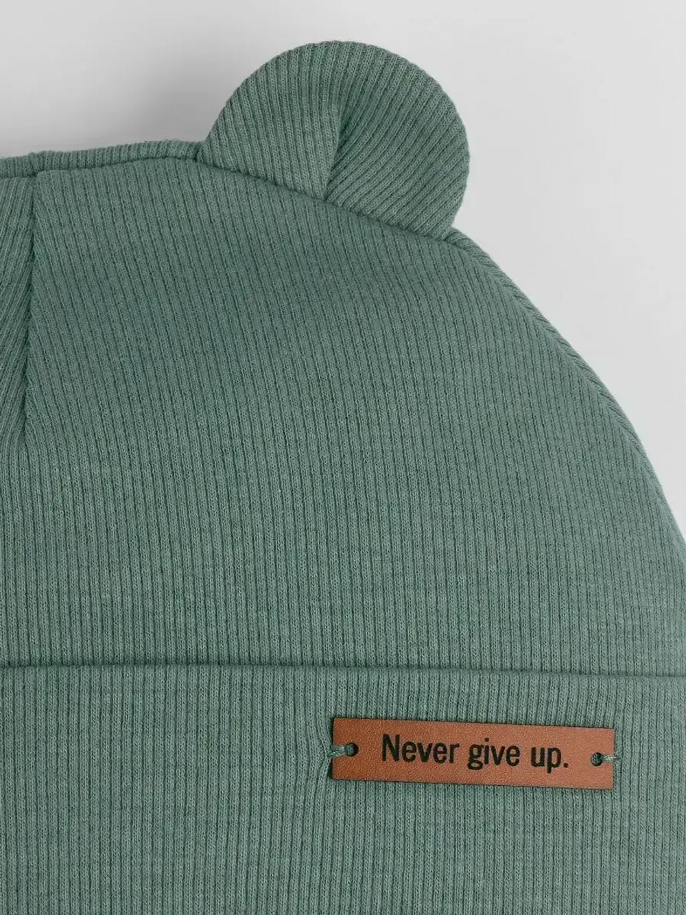 Шапка детская с ушками на осень