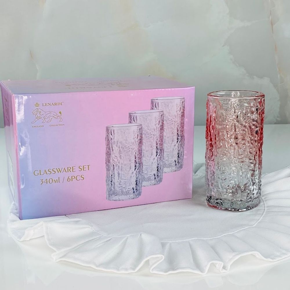 Lenardi 200-006 Набор из 6 стаканов 340мл. в под.уп.(х6)Стекло
