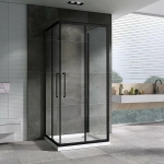 Душевой уголок ABBER Schwarzer Diamant AG02080BH-S80B 80х80 стекло прозрачное/профиль черный