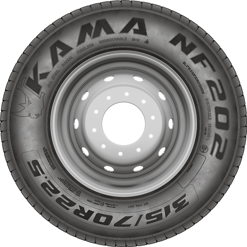 Автошина 285/70R19.5 Кама NF-202 145/143M (рулевые оси)