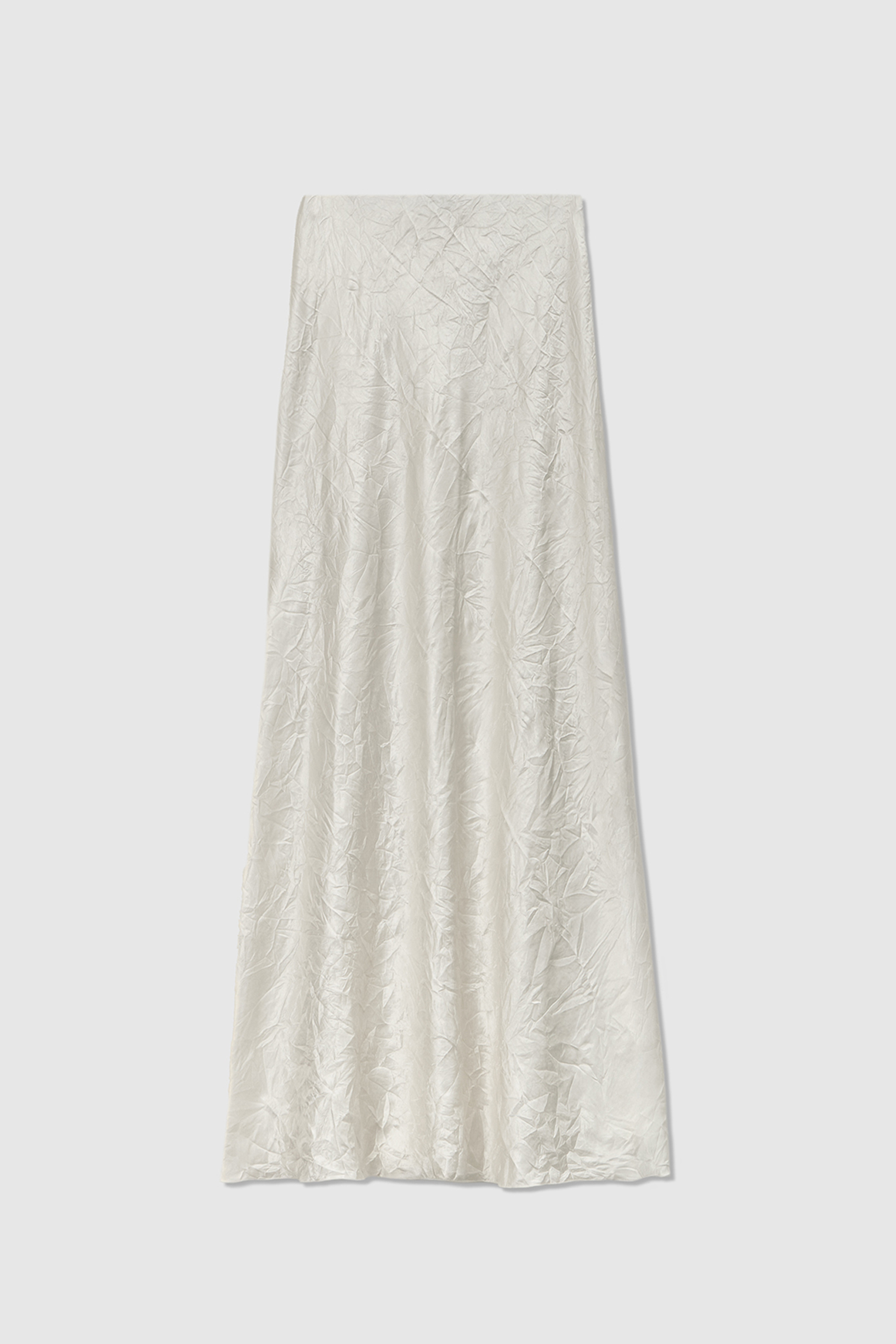 Юбка из мятой ткани цвета айвори