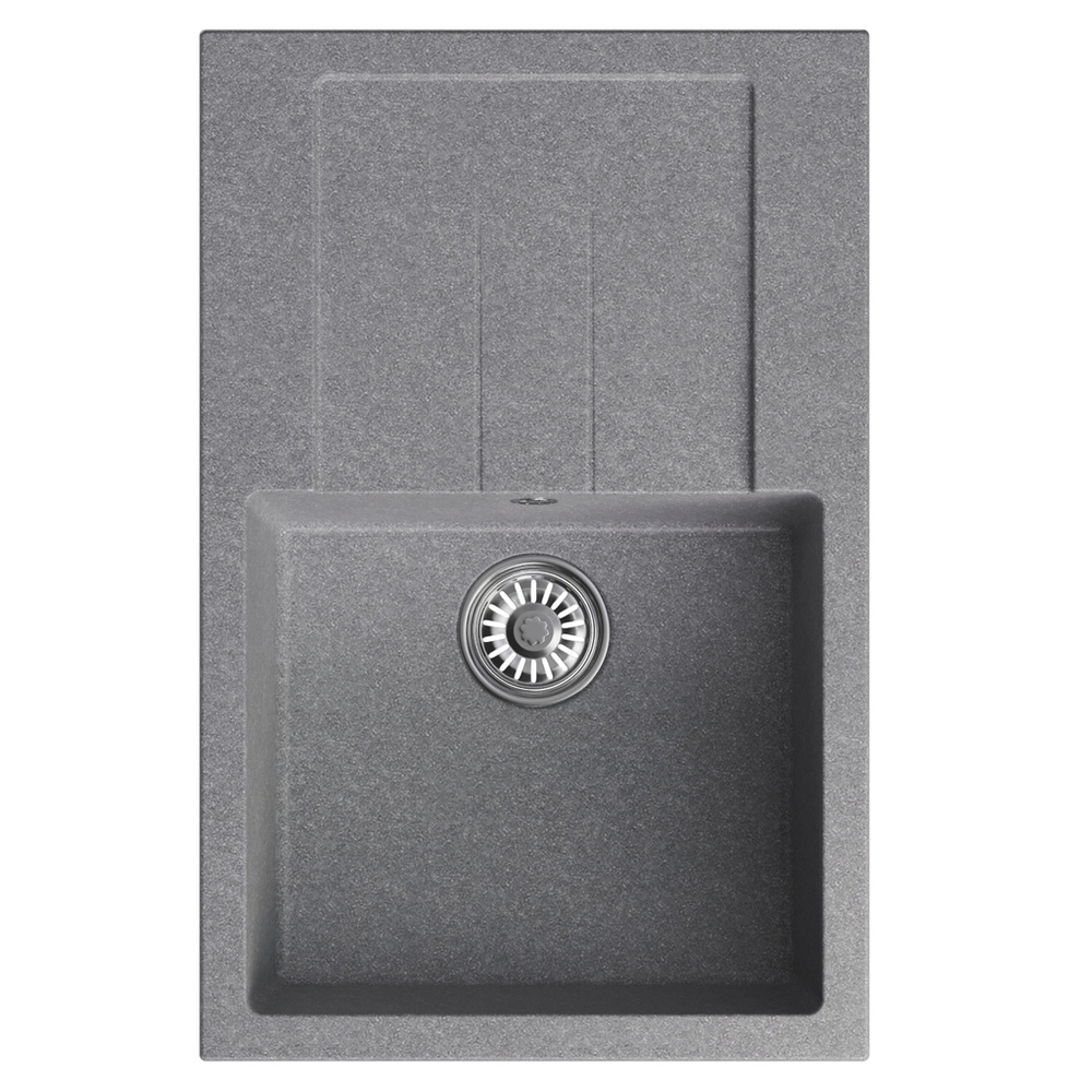 Мойка ML-GM31 КОМФОРТ с крылом, графит (342), 770*500*190мм