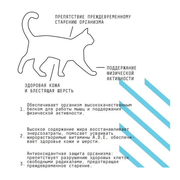 Уценка! Срок 01.08.26/ Сухой корм AJO Cat Аctive для активных взрослых кошек