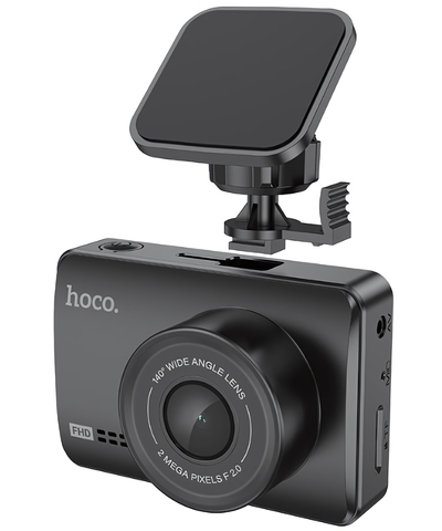 Видеорегистратор HOCO DV2, 2.45", 1080p, 140°, 200mAh, на скотч Black