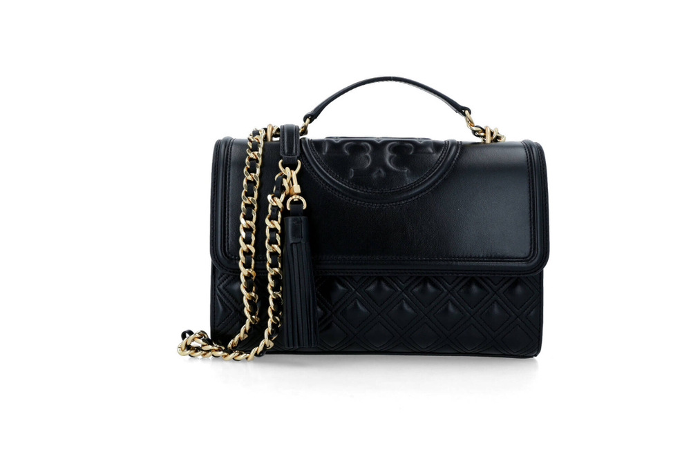 Skórzana наплечная сумка FLEMING TORY BURCH - черный(76997)