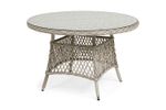 "Эспрессо" плетеный круглый стол, диаметр 118 см, цвет бежевый