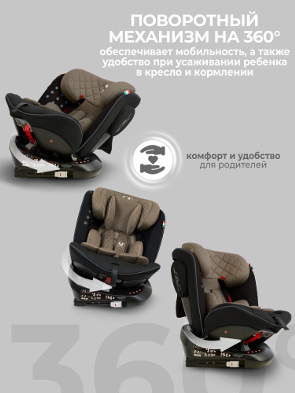 Автокресло  Sweet Baby Crosstour 360 SPS Isofix группа 0123 (0-36)