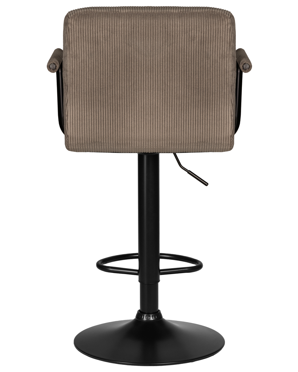 Набор 2 шт Стул барный DOBRIN KRUGER ARM BLACK, какао вельвет (LAR-E2041-05)