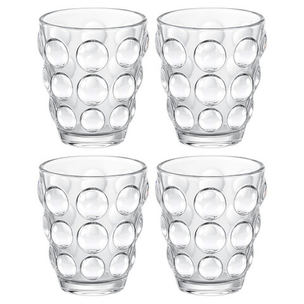 НАБОР СТАКАНОВ "BUBBLES" 4 ШТ./280 МЛ