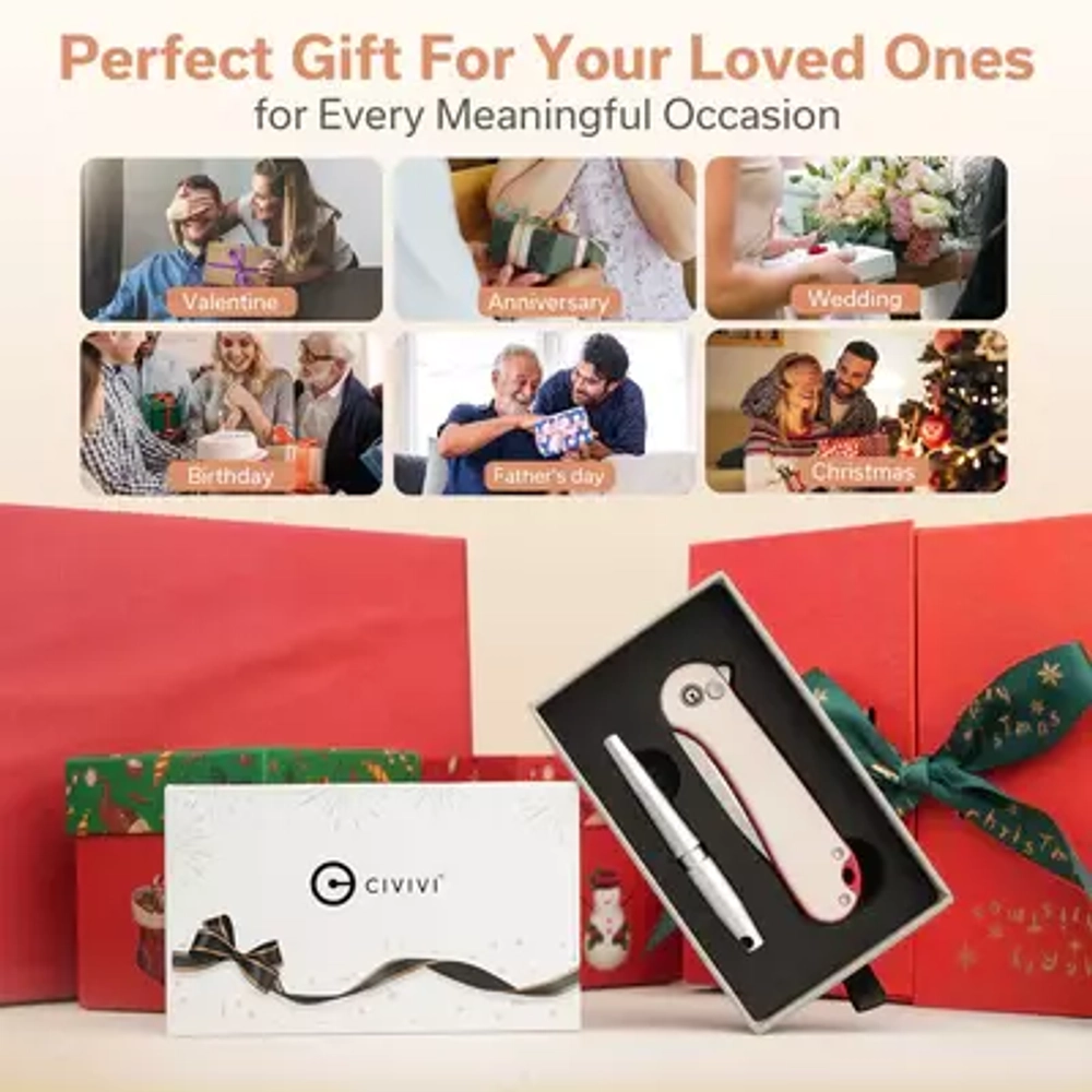 Набор подарочный CIVIVI C23049 StellarQuill Pen & Button Lock Elementum II