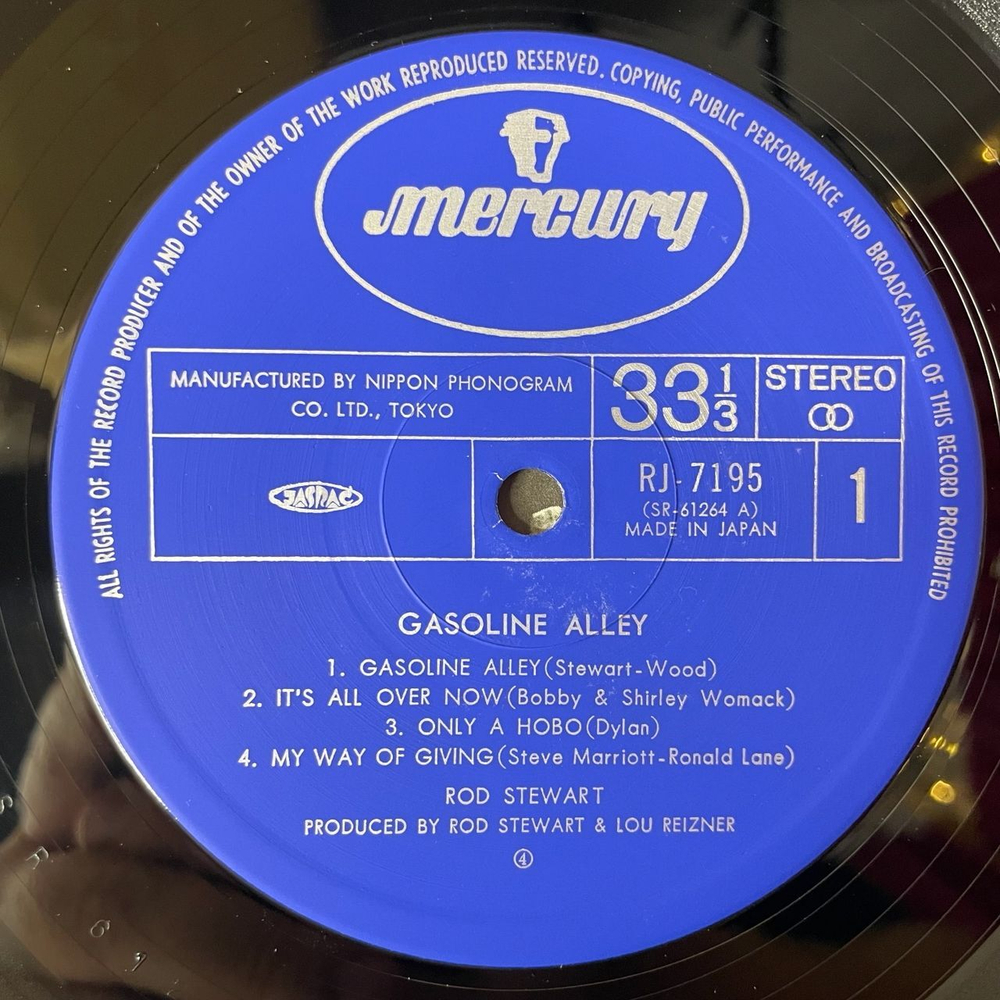 Винтажная виниловая пластинка LP Rod Stewart Gasoline Alley (Japan 1976) Country Comfort