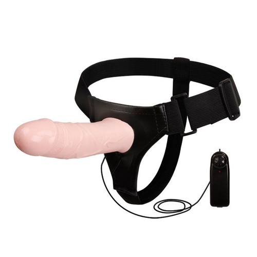 Страпон полый на трусиках Baile Mens Pants, вибрация, 16,5 см