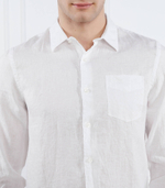 Льняная рубашка LS ISLAND GUESS - белый(M2YH44 WERX0)