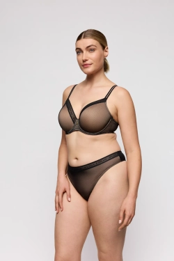 PRIMADONNA Twist Cools Бюстгальтер с поролоновой вставкой, вырез в форме сердца, черный