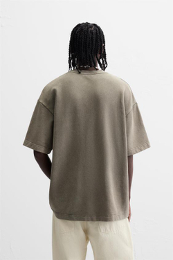 ZARA ТОЛСТОВКА С ЭФФЕКТОМ ПОТЕРТОСТИ И ПРИНТОМ AEROSMITH ©, АНТРАЦИТОВО-СЕРЫЙ