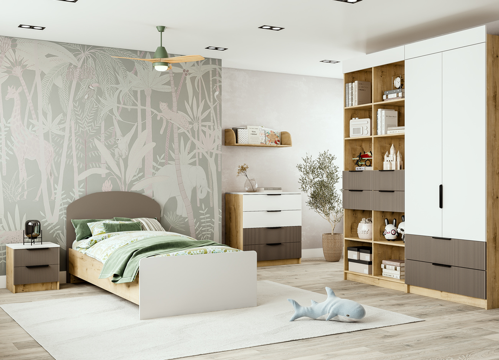 Стол письменный СТД 1070.1 Лавис Белый софт/грей софт