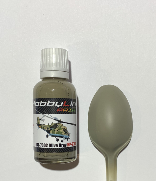 Краска лаковая HobbyLink RAL-7002 Olive Grey HP-9707