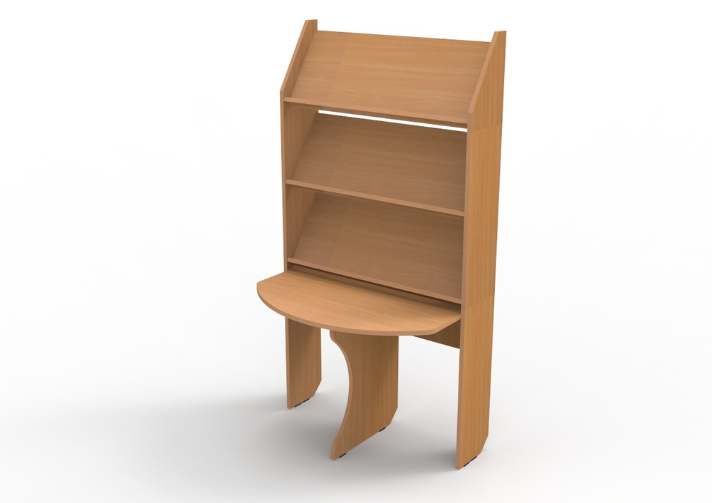 Витрина книжная 1-но сторонняя (со столом) для детского сада