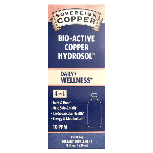 Sovereign Silver, Bio-Active Copper Hydrosol ™, 10 част. / Млн, 236 мл (8 жидк. Унций)