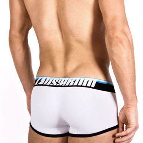 Мужские трусы хипсы Aussiebum Bodiform Shape Hip White с голубой резинкой AB00187-KP