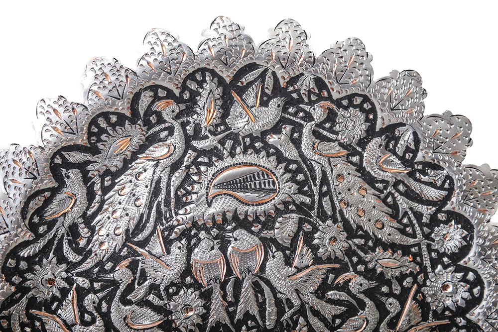 Блюдо галамзани чеканка ручная работа 230320262 Иран