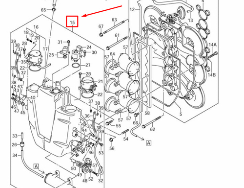 13140-93J20-000 (13140-93J03-000) COVER, COLLECTOR
