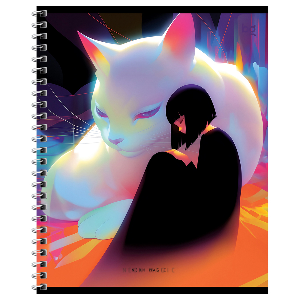 Тетрадь 96л., А5, клетка на гребне BG "Неон", эконом