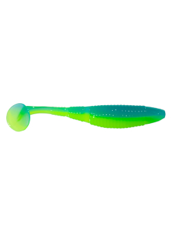 Приманка ZUB-WIBRA  90мм(3,5")-5шт, (цвет 020) синий верх-желтый низ
