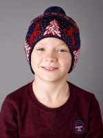 Шапка зимняя вязаная детская