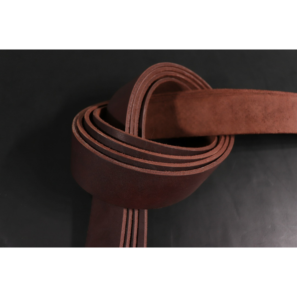 Ременная заготовка Бордо с жировой отделкой