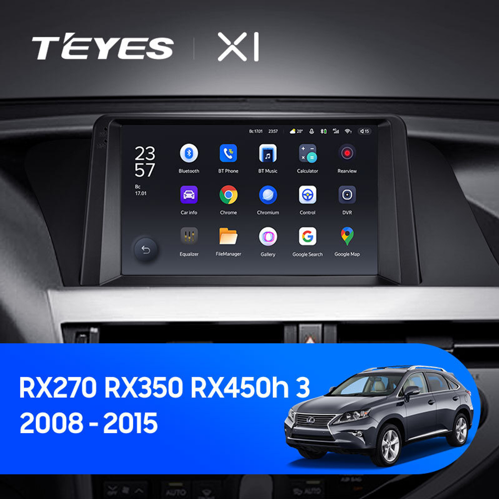 Teyes X1 9" для Lexus RX 270 RX 350 2008-2015