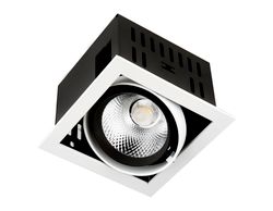 Ambrella Карданный встраиваемый светодиодный светильник Office Tech T811 BK/CH 12W 4200K