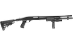 Телескопический складной приклад с амортизатором AGRF 870 FK SB, чёрный, FAB Defense